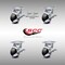 Service Caster 4 Inch SS Glass Filled Nylon Caster Set with Roll Bearings 4 Brake 2 Swivel Lock SCC-SS30S420-GFNR-TLB-BSL-2-TLB-2 - alternate 4